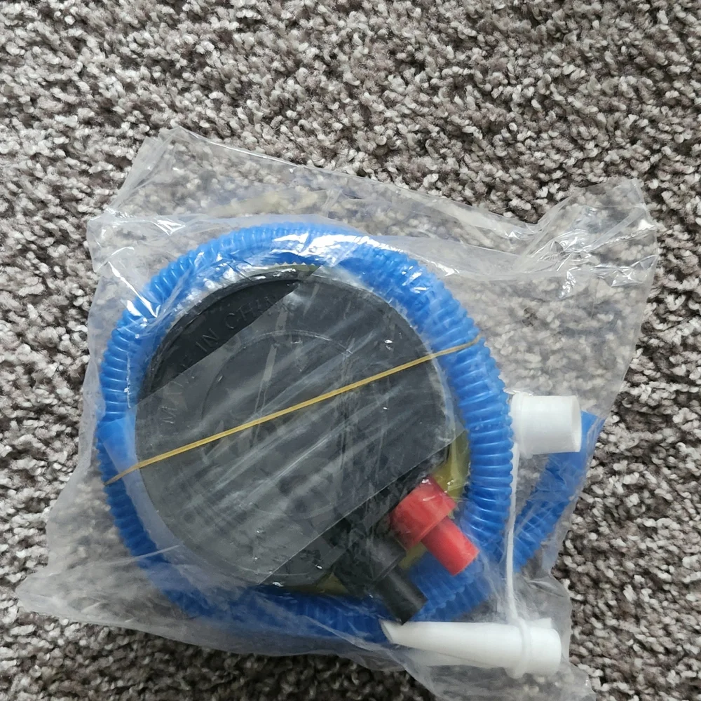 Inflatable Pool Party Pump - Blue and Yellow
